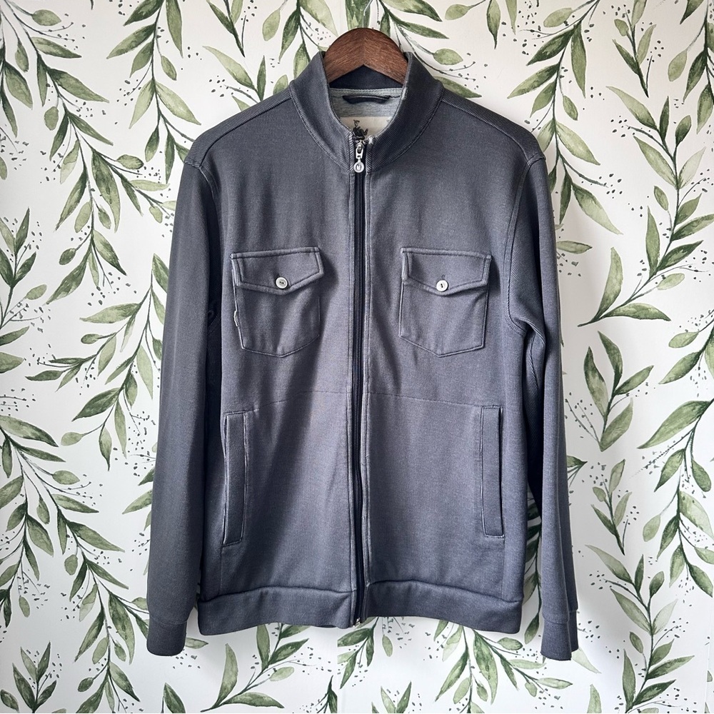 Linksoul Full Zip Sweatshirt Jacket. Gray. Medium.